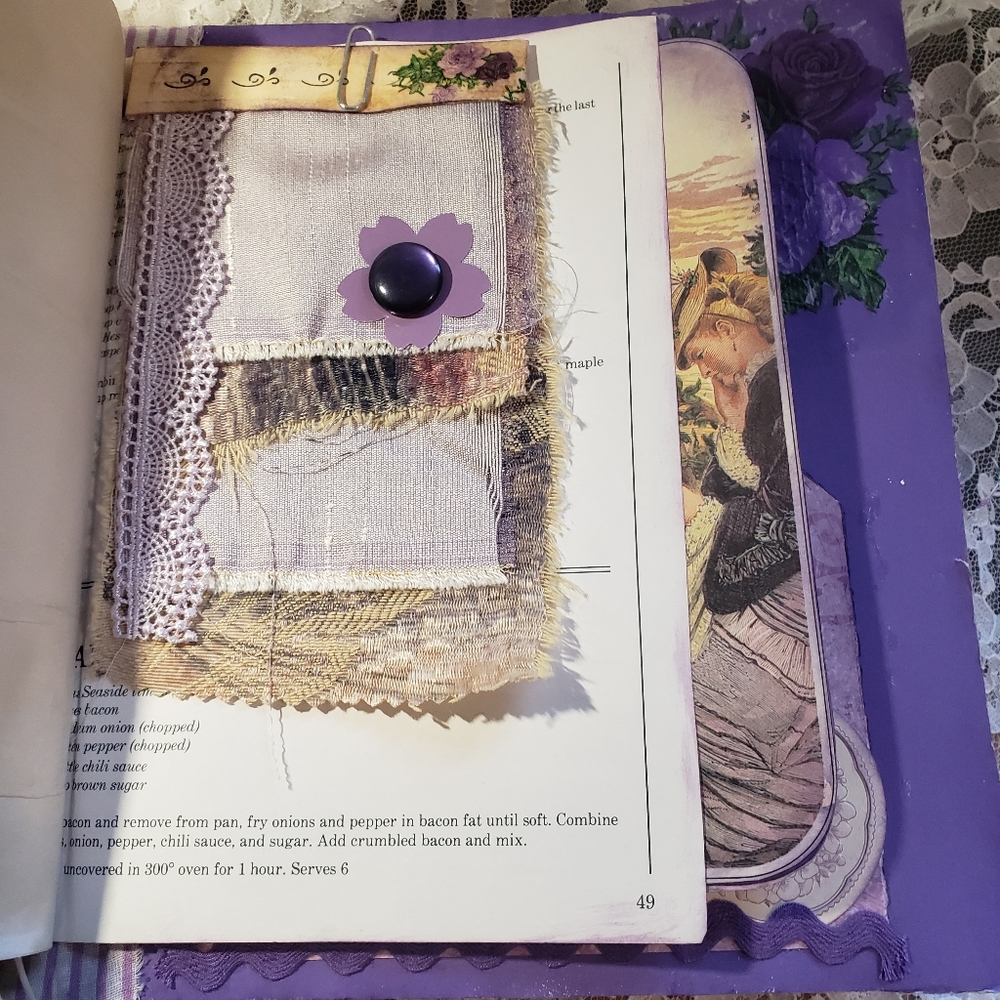 Junk journal. purple theme - Picture 12 of 12